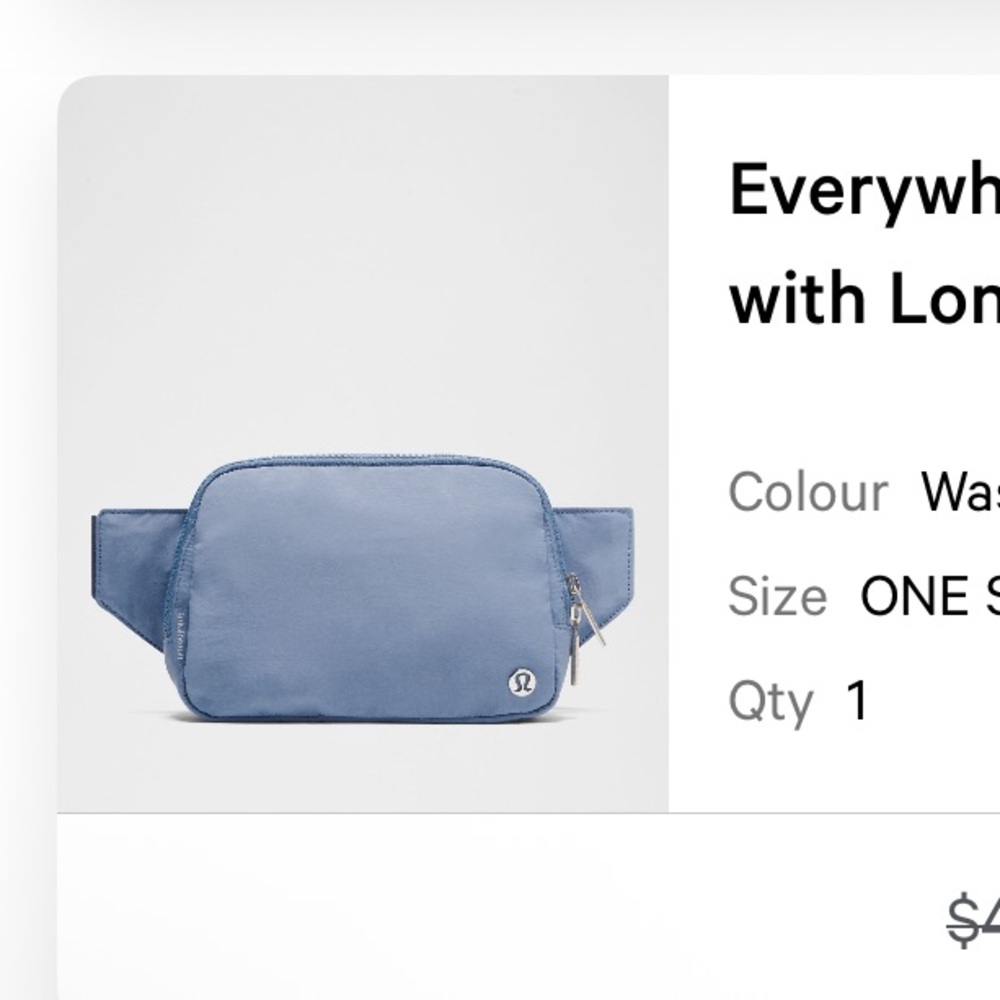 lululemon athletica Washed Denim Everywhere Belt Bag